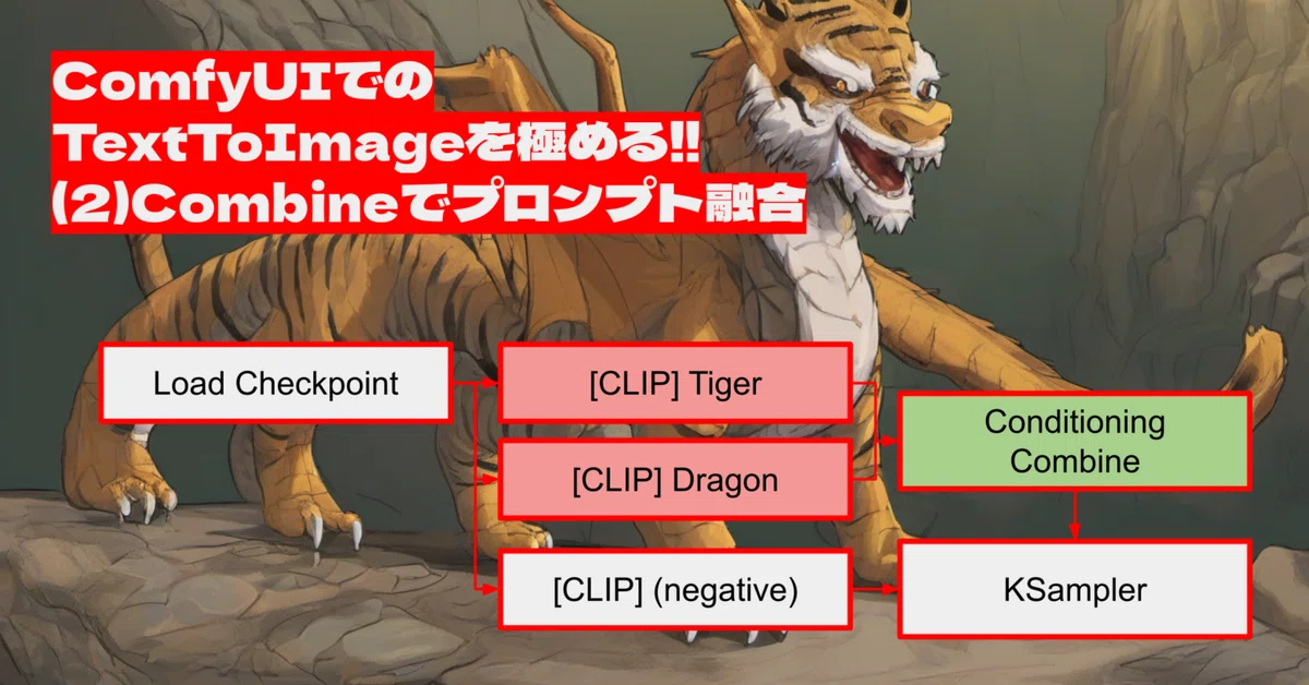 Cover Image for [12]ComfyUIでのTextToImageを極める!!(2)Combineでプロンプト融合