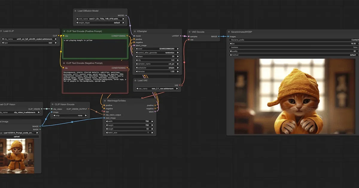 Cover Image for ComfyUIが最新動画生成モデル「Wan2.1」にネイティブ対応！デスクトップアプリも大幅更新
