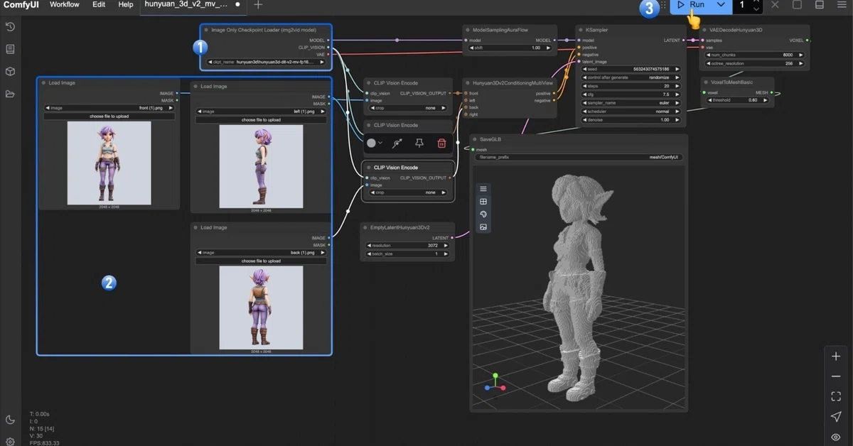 Cover Image for ComfyUIがHunyuan3Dをサポート
