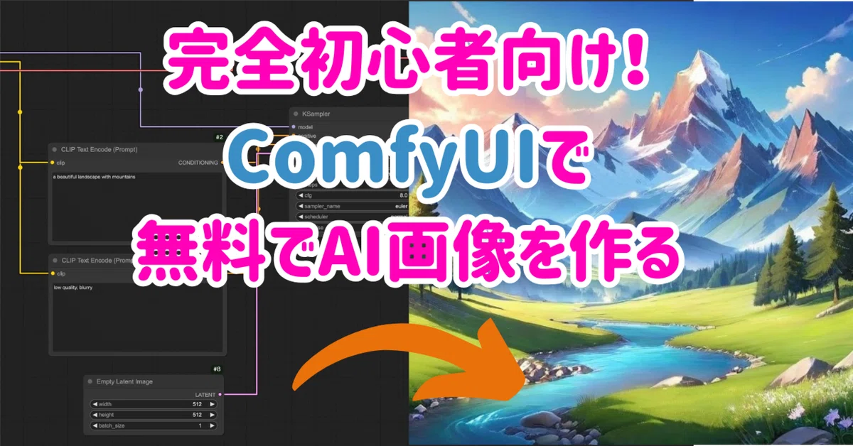 Cover Image for [ComfyMaster62]【完全初心者のための共有ComfyUI入門】無料でAI画像を生成してみよう！