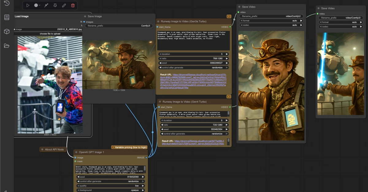Cover Image for ComfyUI API Nodes Wave 2、ついに公開！すべてのモデルを合体させた“最強動画生成環境”がここに誕生。