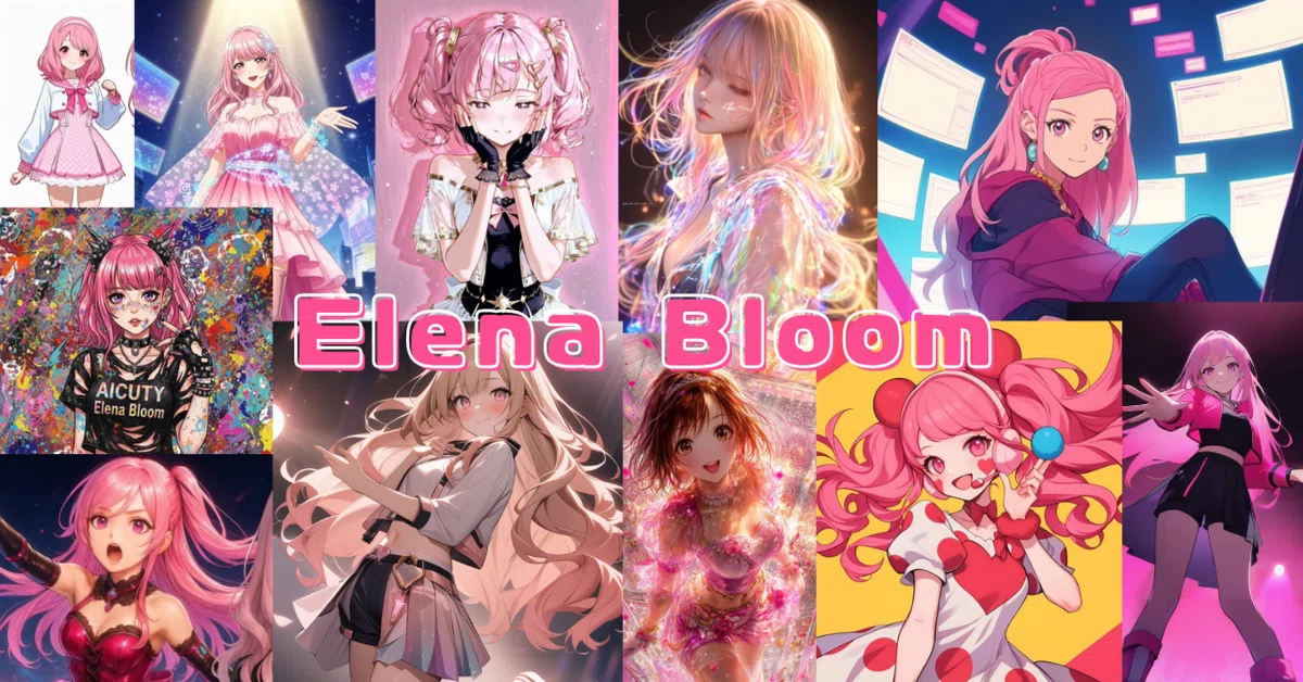 Cover Image for AiCutyキャラデザコンテスト「Elena Bloom」（エレナ・ブルーム）部門結果発表！ #ElenaBloom